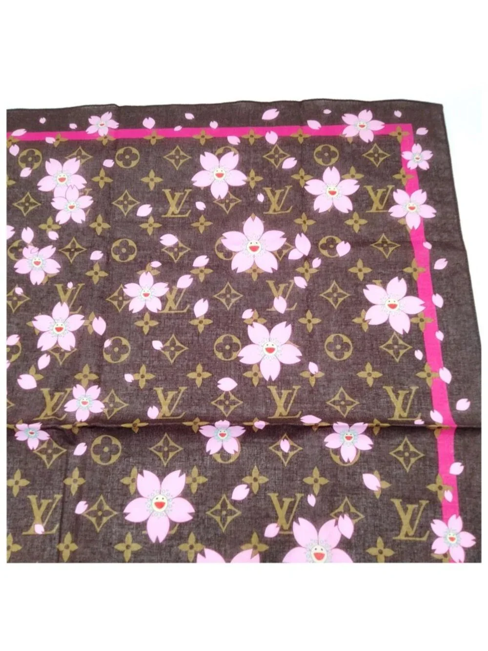 Authentic Louis Vuitton Murakami Cherry Blossom Scarf